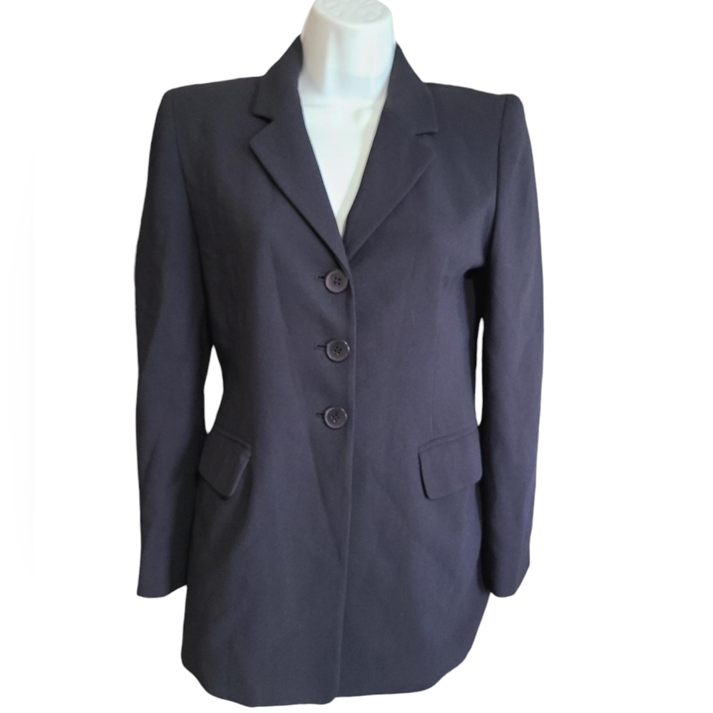 JONES NY navy 3 button blazer 2P